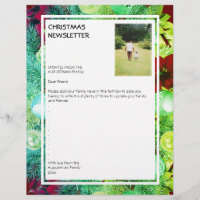 CHRISTMAS NEWSLETTER | Festive Wreath with Photo