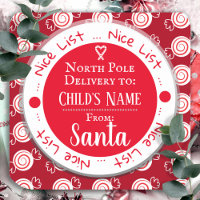 Christmas Nice List North Pole Custom Name