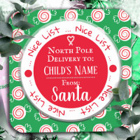 Christmas Nice List North Pole Custom Name