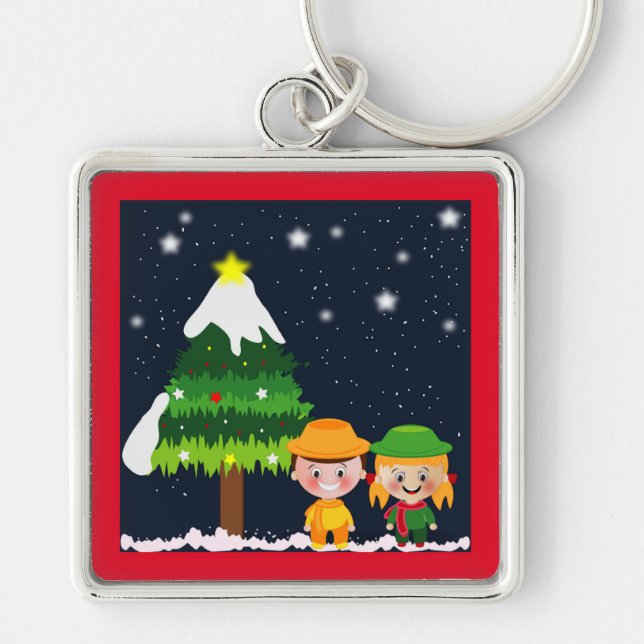 CHRISTMAS NIGHT KEYCHAIN (Front)