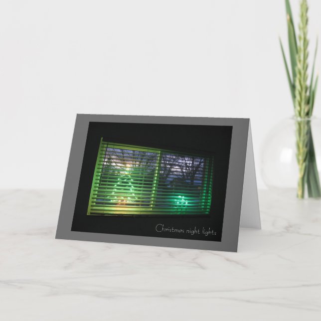 Christmas Night Lights Card (Front)