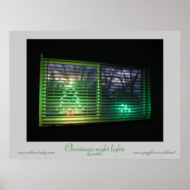 Christmas Night Lights Poster (Front)