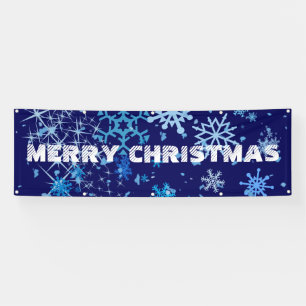 Christmas Night Snowfall Banner