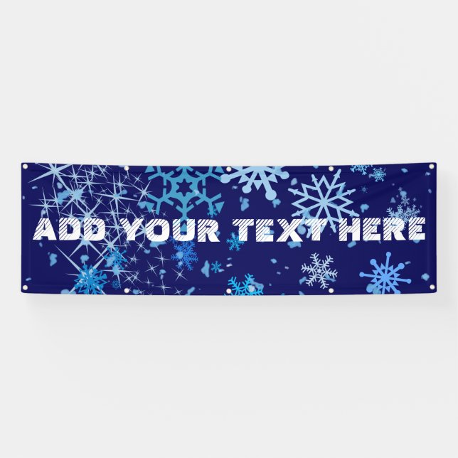 Christmas Night Snowfall Banner (Horizontal)