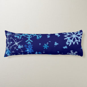 Christmas Night Snowfall Body Pillow