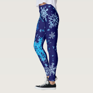Christmas Night Snowfall Leggings