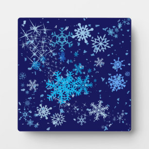 Christmas Night Snowfall Plaque