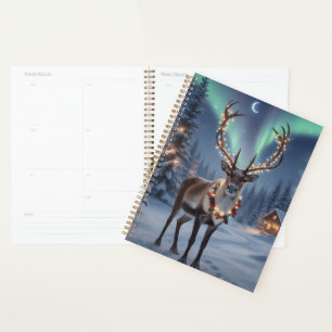 Christmas night with Santa's reindeer Planner