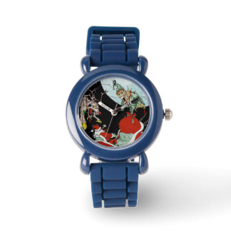 Christmas nightmare Kid's Black Leather watch
