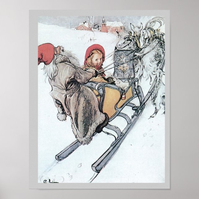 Christmas Nisse and Kirsti Poster (Front)