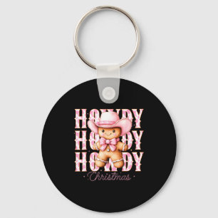 Christmas Nk Gingerbread Cowboy Cowgirl Howdy West Keychain