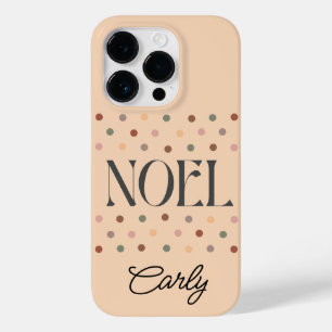 Christmas NOEL Boho Beige Case-Mate iPhone 14 Pro Case