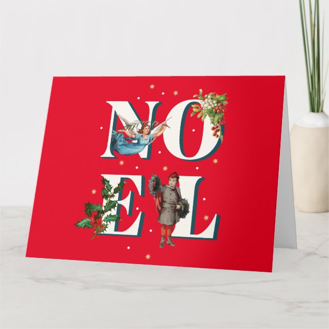 Christmas Noel card design (Front)