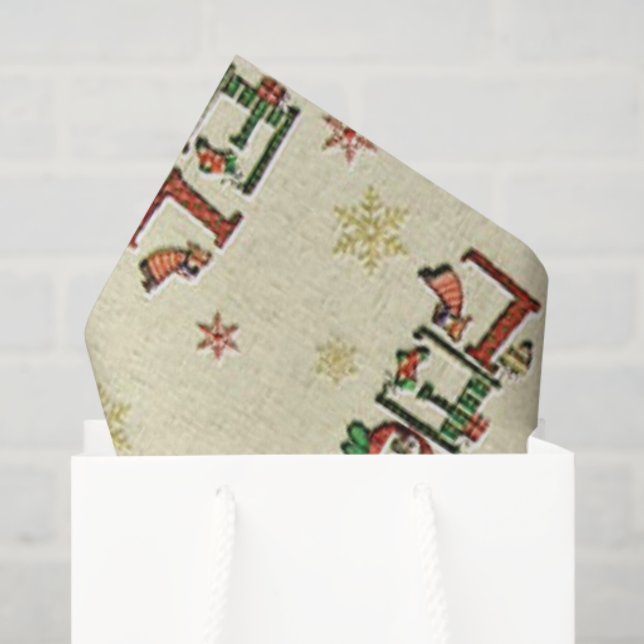 Christmas Noel pattern tissue paper (Gift Bag)