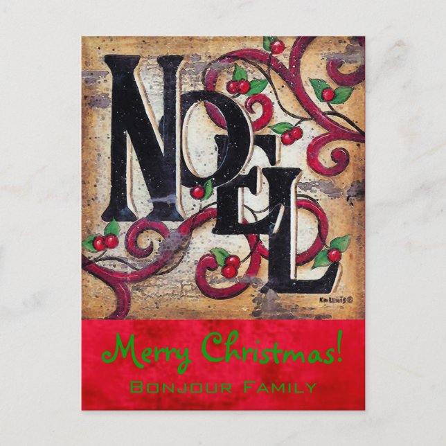 Christmas Noel ~ Postcard (Front)