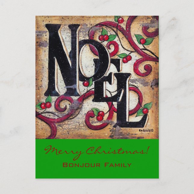 Christmas Noel ~ Postcard (Front)