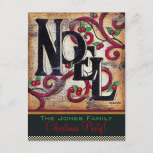 Christmas Noel ~ Postcard / Invitation