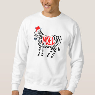 Christmas Noel Zebra Sweatshirt