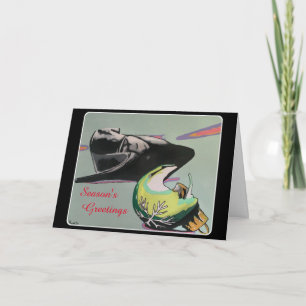 Christmas Noir 2021 Painting on a  Card