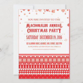 Christmas Nordic Scandinavian Holiday Invitations