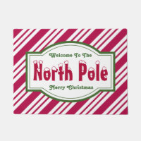 Christmas North Pole Welcome Doormat Rug