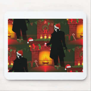 christmas nosferatu mouse pad