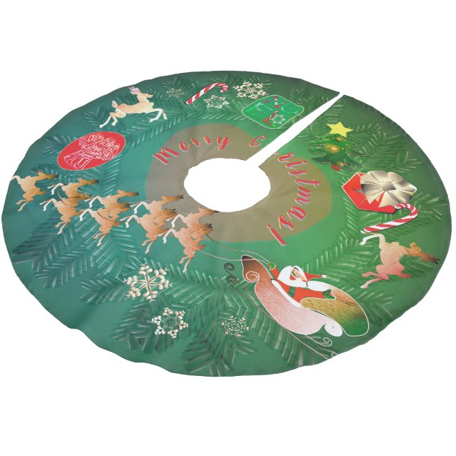 Christmas Nostalgia Tree Skirt (Angled)