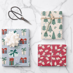 Christmas Nostalgia wrapping Paper Sheet