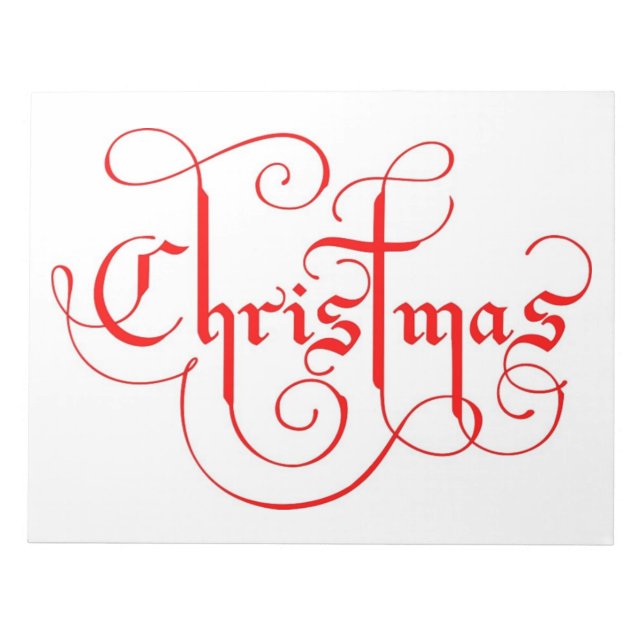 CHRISTMAS NOTEPAD (Front)