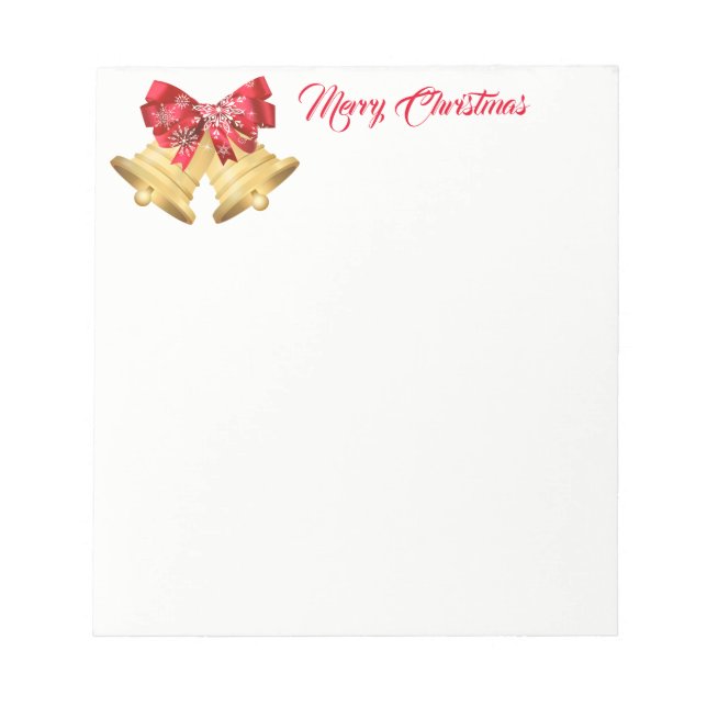 Christmas Notepad-Bells Notepad (Front)