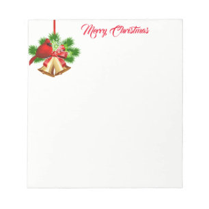 Christmas Notepad-Bells Notepad
