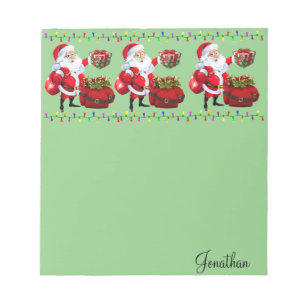 Christmas Notepad Santa