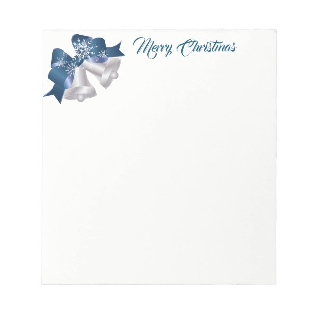 Christmas Notepad-Silver Bells Notepad (Front)