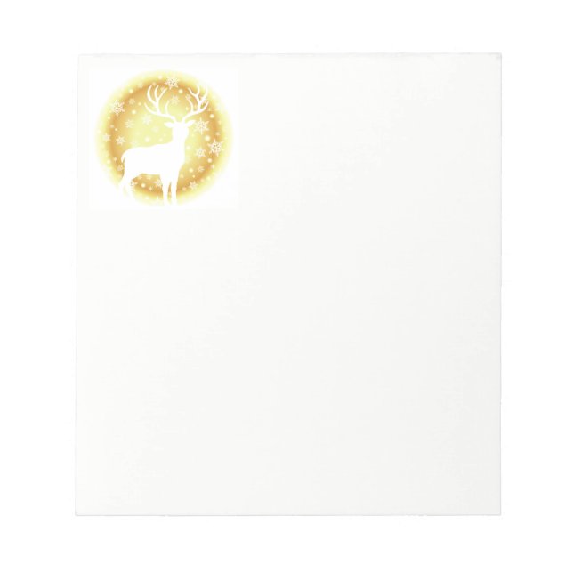 Christmas Notepad-Stag Notepad (Front)