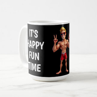 Christmas Novelty Gift Happy Fun Time Coffee Mug