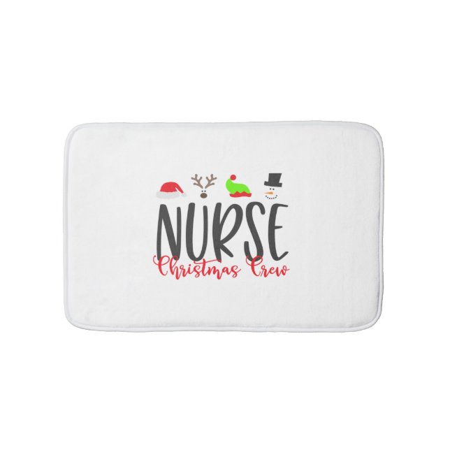 Christmas Nurse2 Bath Mat (Front)