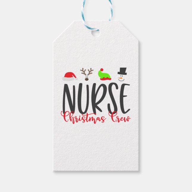 Christmas Nurse2 Gift Tags (Front)