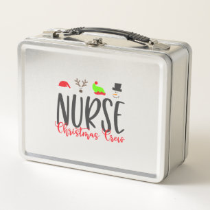 Christmas Nurse2 Metal Lunch Box