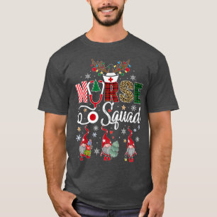 Christmas Nurse Crew Squad Xmas Nursing Pyjamas T-Shirt