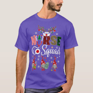 Christmas Nurse Crew Squad Xmas Nursing Pyjamas T-Shirt