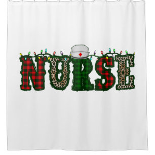 christmas nurse leopard print xmas