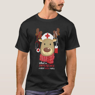 Christmas Nurse Love Nicu Rn Er Santa Reindeer Nur T-Shirt