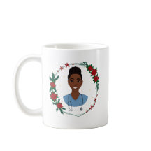 Christmas Nurse Mug, Personalized RN Gift