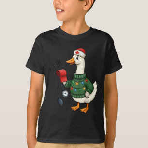 Christmas Nurse, Nurse Life, Cuff em Goose Christm T-Shirt