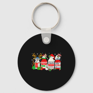 Christmas Nurse Peppermint Mocha Profol Er Ed Icu  Keychain