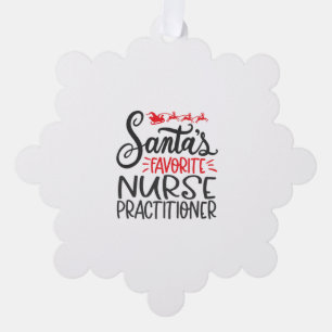 Christmas nurse practitioner, nurse np ornament card