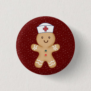 Christmas Nurse Practitioner Pediatric Student 1 Inch Round Button