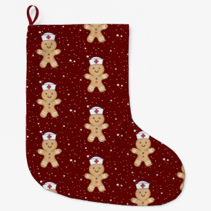 Christmas Nurse Practitioner Pediatric Student Large Christmas Stocking