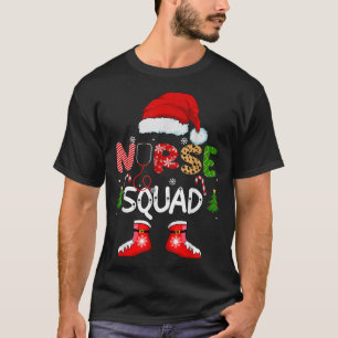 Christmas nurse Squad Xmas crew santa Family Pajam T-Shirt