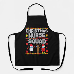Christmas Nurse Ugly Christmaser Vintage Christmas Apron